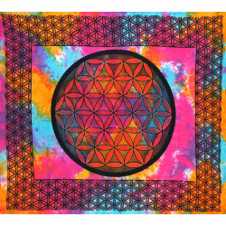 TENTURE FLEUR DE VIE MULTICOLORE