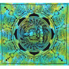 TENTURE BUDDHA LOVE FLOWER BLEU ET VERT