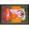 Mini tenture fluo Bouddha  (100cm x 75 cm)