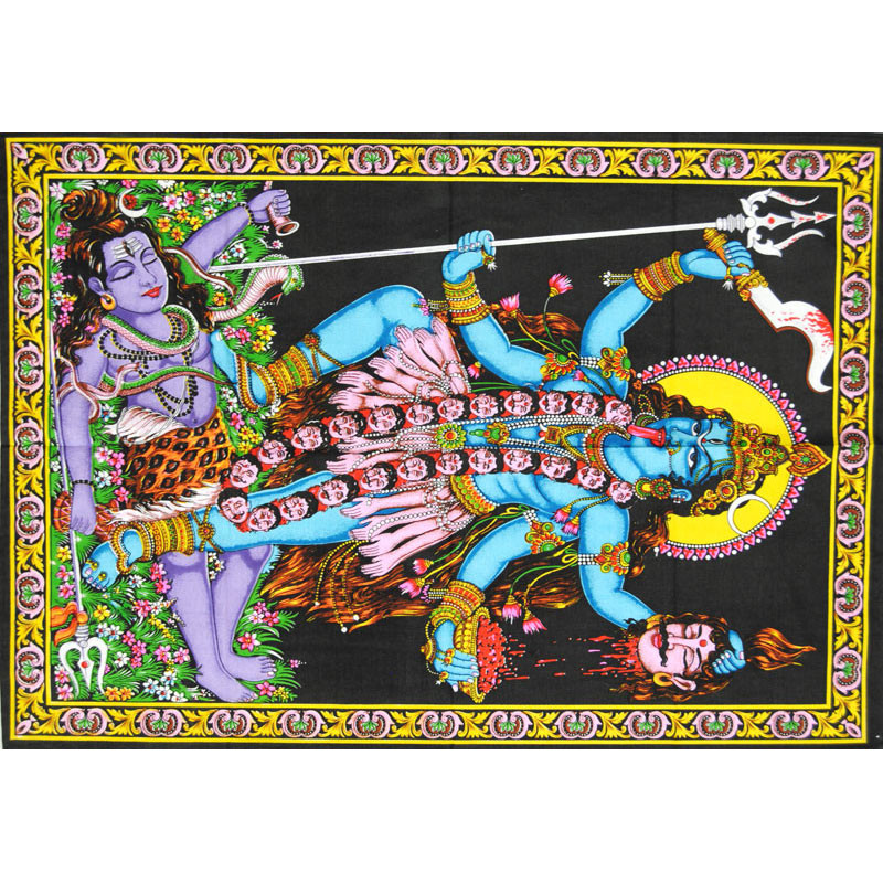 Mini tenture fluo Kali  (100cm x 75 cm)
