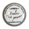 Boutons de tiroirs en faience 