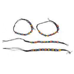 Bracelet perles multicolores