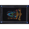 PETITE TENTURE SHIVA MULTICOLORE SUR FOND NOIR