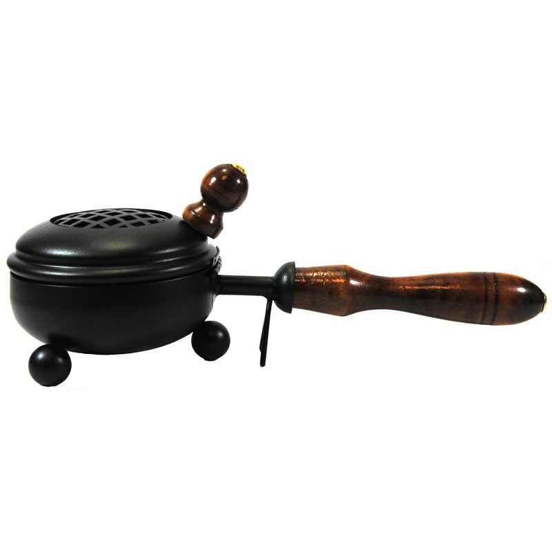 Porte encens laiton avec manche