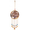Mobile arbre de vie dore avec clochettes