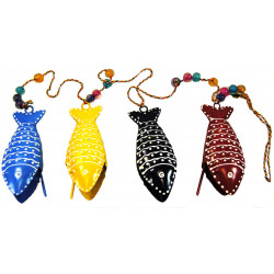 Mobile 4 poissons en metal