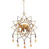 Mobile elephant dore avec clochette