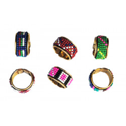 Bague en metal reglable deco perle