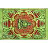 Mini tenture bouddha love flower vert (110 cm X 70 cm)
