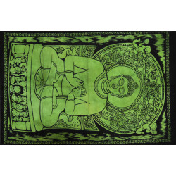 Mini tenture Bouddha vert (110 cm X 70 cm)