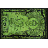 Mini tenture Bouddha vert (110 cm X 70 cm)
