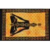 Mini tenture Bouddha 7 chakras jaune (110 cm X 70 cm)