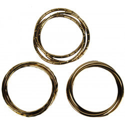 Bracelet triple ferme en metal