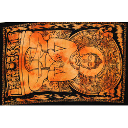 Mini tenture Bouddha orange (110 cm X 70 cm)