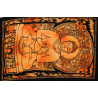 Mini tenture Bouddha orange (110 cm X 70 cm)