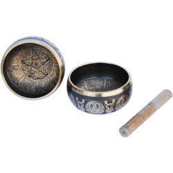 Bol chantant tibetain bouddha tres grand modele (800 a 1100g)