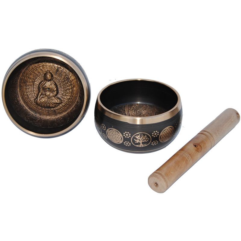 Bol chantant tibetain arbre de vie moyen modele (400 a 550g)