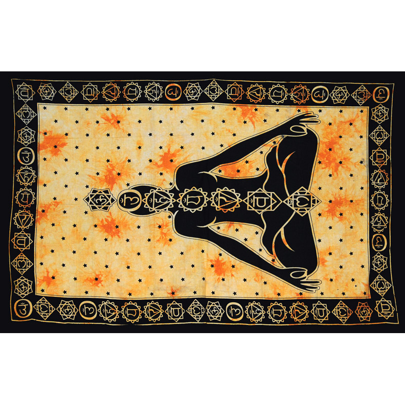 PETITE TENTURE JAUNE MEDITATION CHAKRA