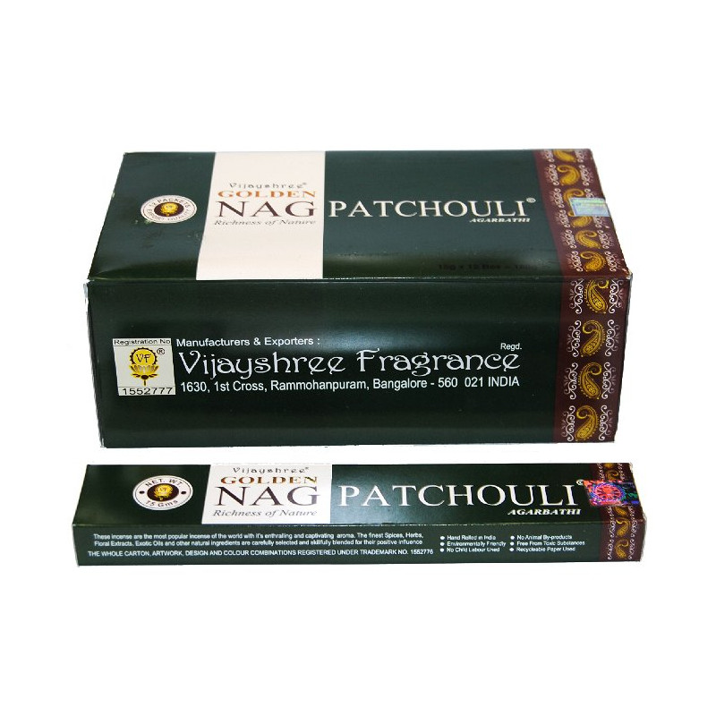 GOLDEN NAG PATCHOULI (12x15 GRS)