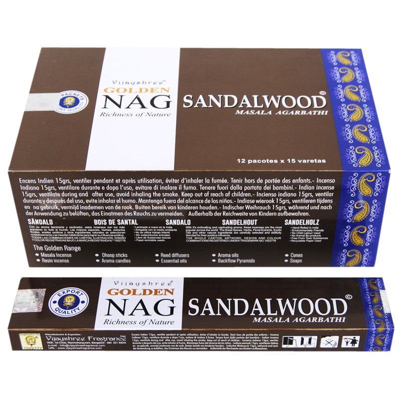 GOLDEN NAG SANDALWOOD (12x15 GRS)