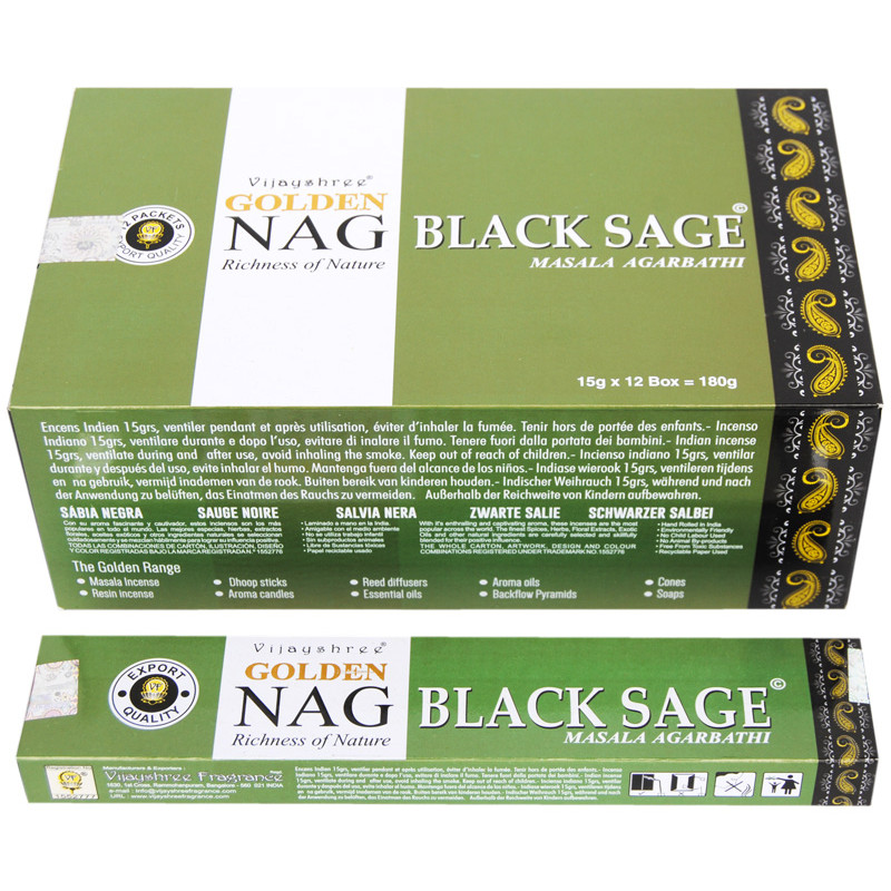 GOLDEN NAG BLACK SAGE (12x15 GRS)