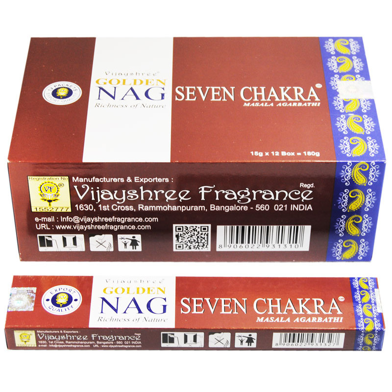 GOLDEN NAG 7 CHAKRA (12x15 GRS)
