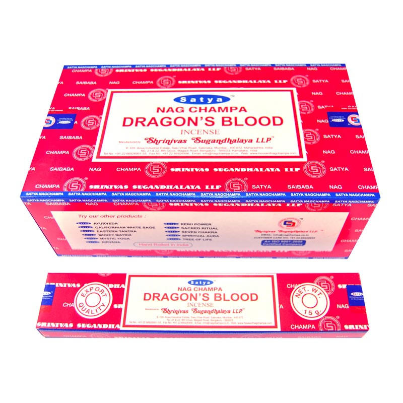 SATYA NAGCHAMPA DRAGON'S BLOOD (12x15 GRS) SATYA NAGCHAMPA DRAGON'S BLOOD (12x15 GRS)
