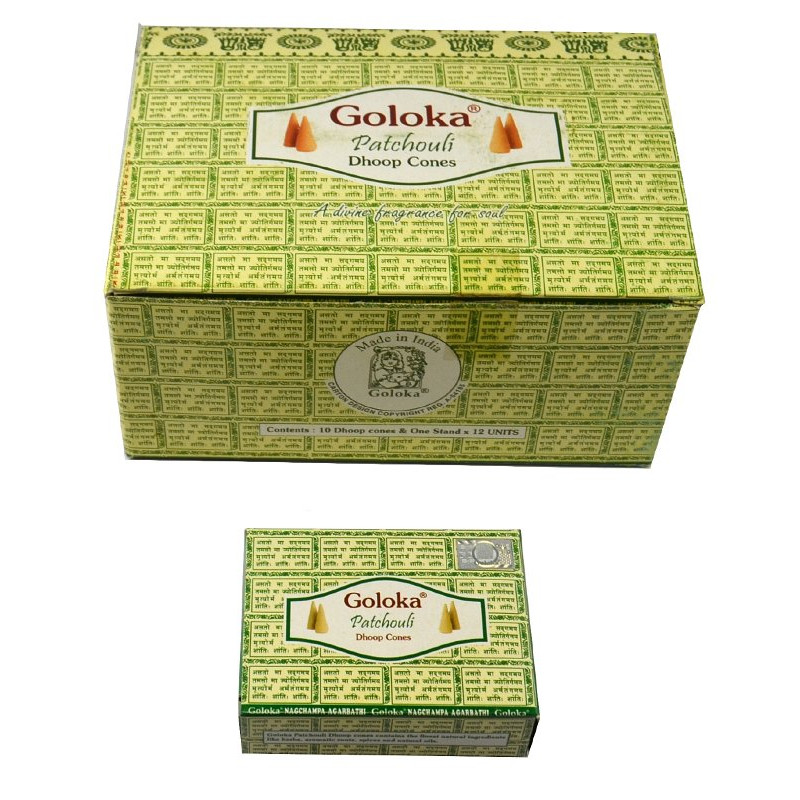 GOLOKA PATCHOULI CONES (12 x 10 CONES)
