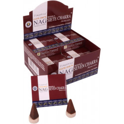 GOLDEN NAG 7 CHAKRAS CONES (12 x 10 CONES)