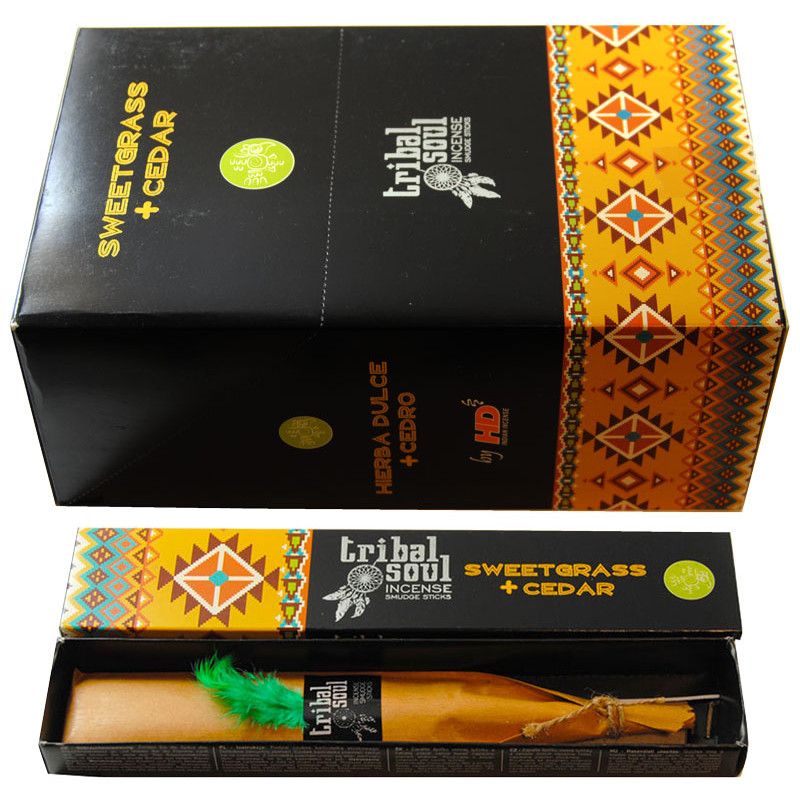 HD SOUL TRIBAL SWEETGRASS Y CEDRO (12 X 15 GRS)