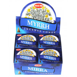 HEM CONES MYRRH (12 x 10 CONES)