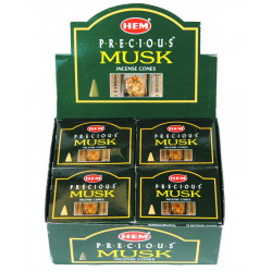 HEM CONES PRECIOUS MUSK (12 x 10 CÔNES)