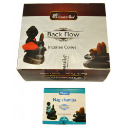 AROMATIKA NAG CHAMPA CONES REFLUX (12 X 10 CONES)