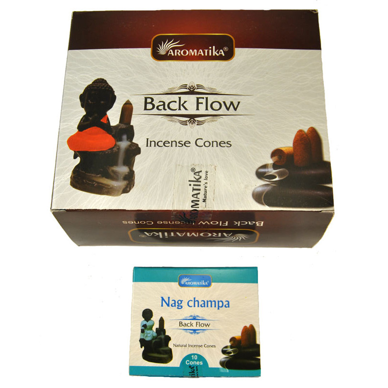 AROMATIKA NAG CHAMPA BACKFLOW CONES (12 X 10 CONES)