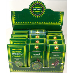 AYURVEDIC PACHULÍ CONO DE REFLUJO (12 X 10 CONO)