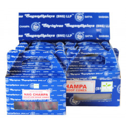 SATYA NAG CHAMPA CONES REFLUX (6 X 24 CONES)