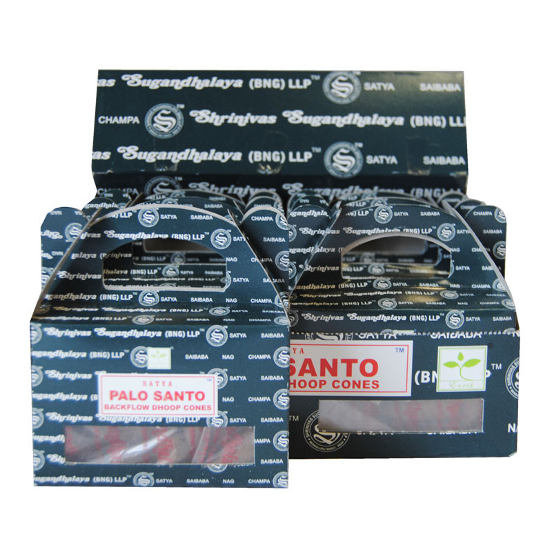 SATYA PALO SANTO CONES REFLUX (6 X 24 CONES)