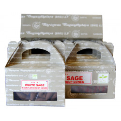 SATYA SAUGE BLANCHE CONES REFLUX (6 X 24 CONES)