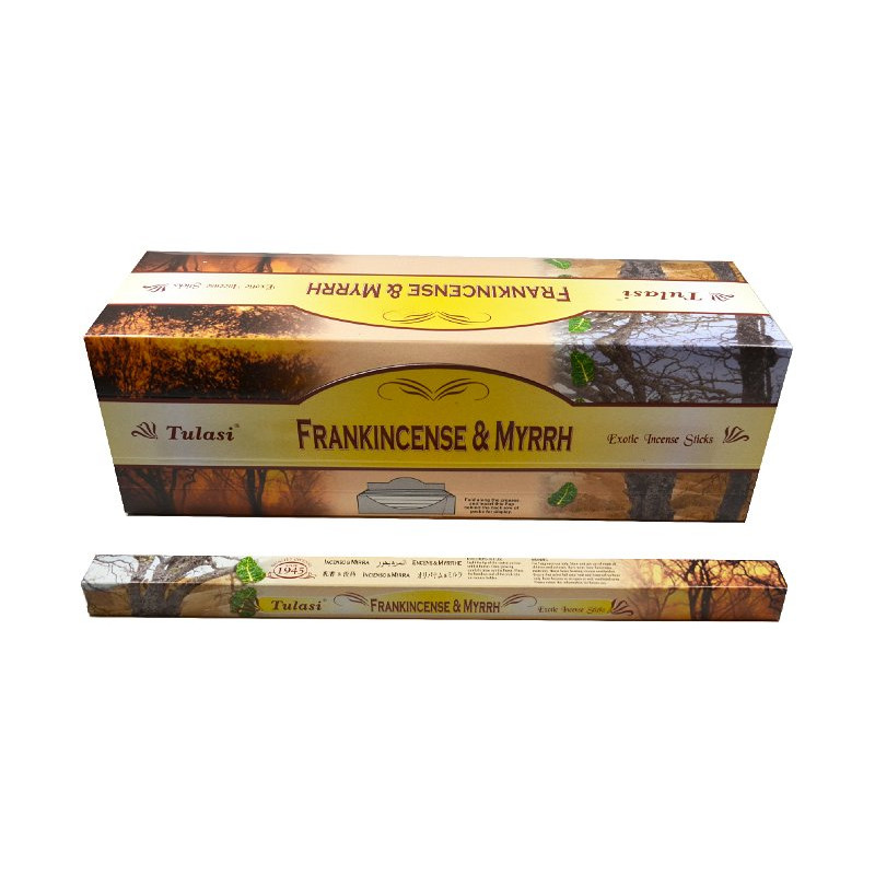 TULASI FRANKINCENSE ET MYRRHE (25 x 8 batonnets)