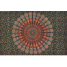 SMALL BED SHEET BADMERI GREEN AND RED