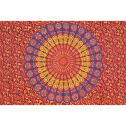 SMALL BURGUNDY BED SHEET BADMERI