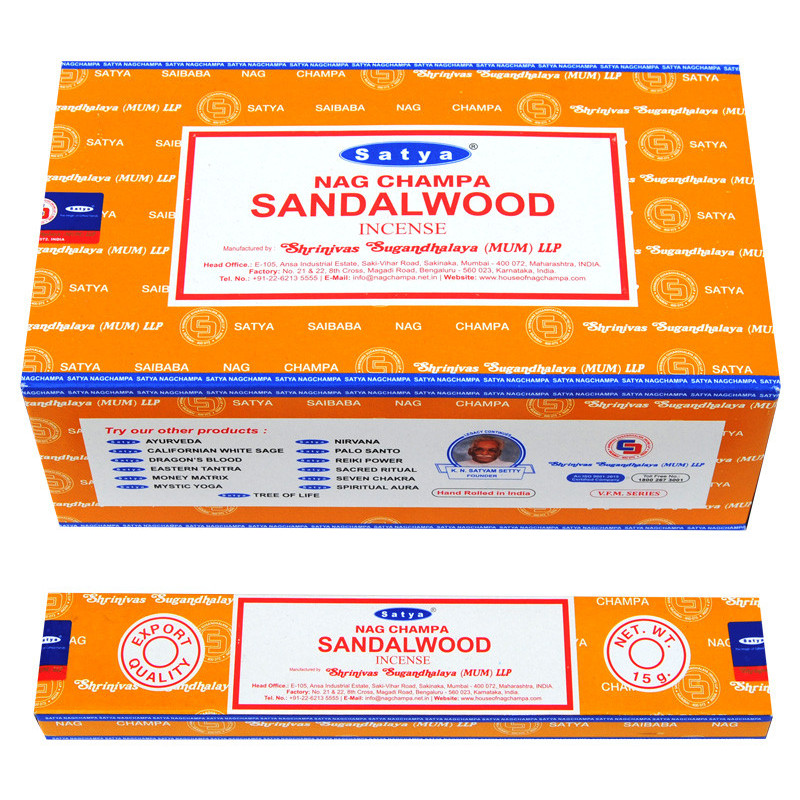 SATYA NAG CHAMPA SANDALWOOD (12x15 GRS) SATYA NAG CHAMPA SANDALWOOD (12x15 GRS)