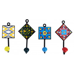 Quadratischer Haken aus Steingut