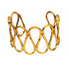 Bracelet doré ondulé