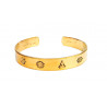 Bracelet doré gravé