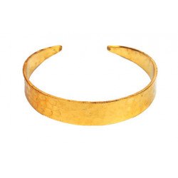 Bracelet doré martelé