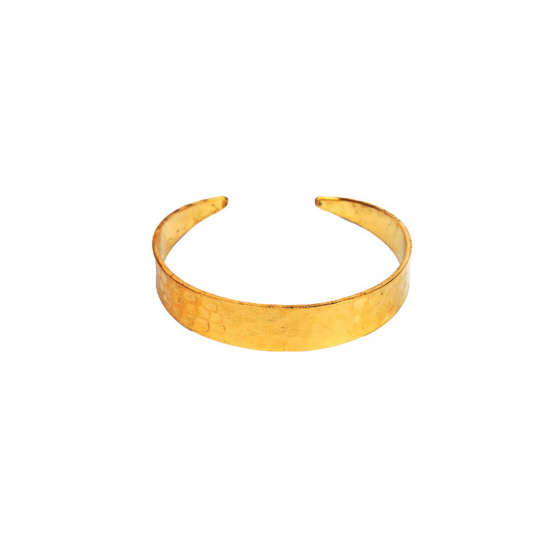 Bracelet doré martelé