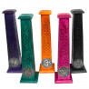 Colourful wooden incense holder