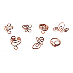 Bague en cuivre modeles variés