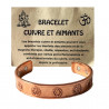 Bracelet Cuivre et Aimants 7 Chakras